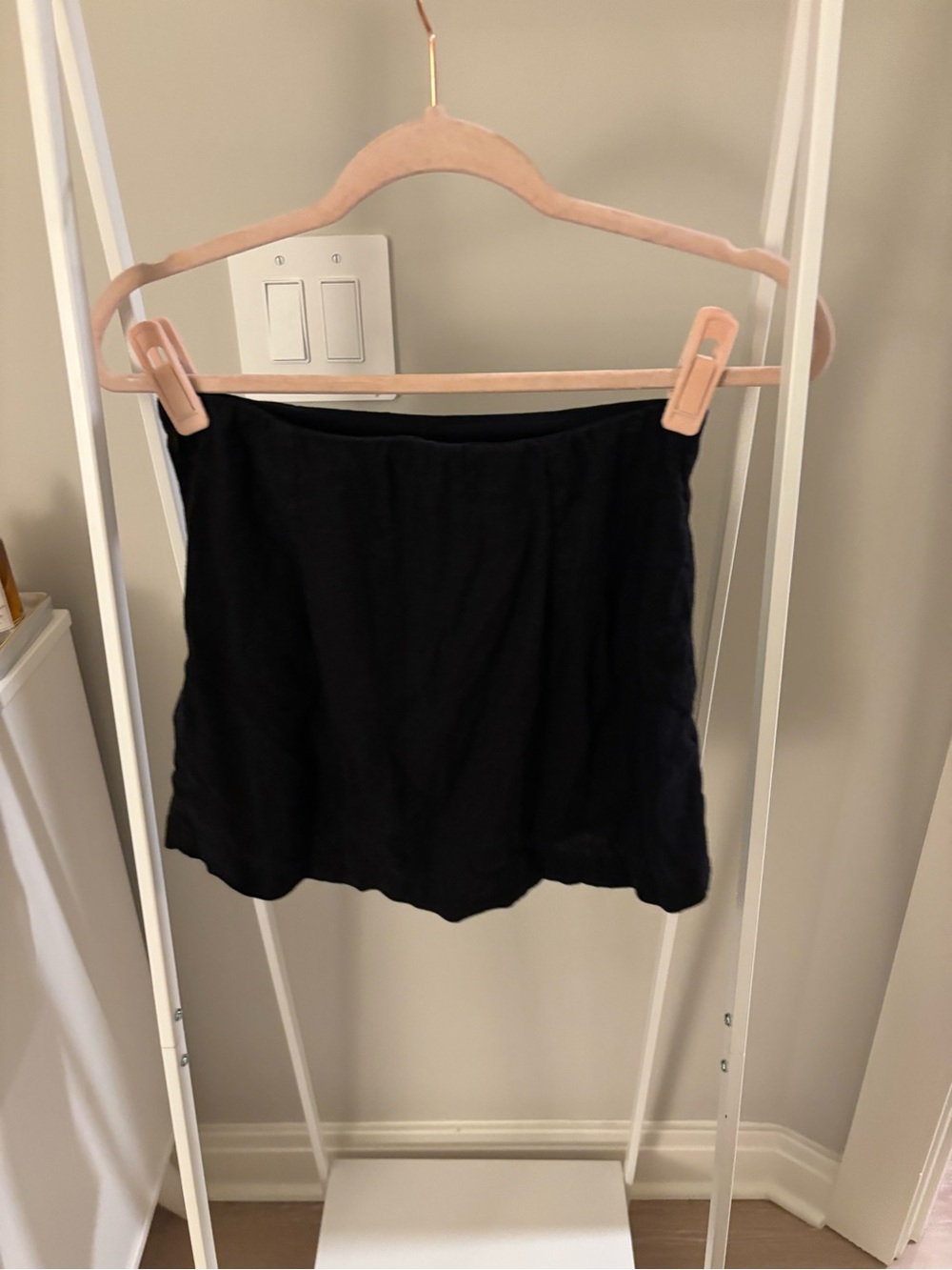 A&f Scarlett Linen-blend Wrap Mini Skort - Picture 4 of 5